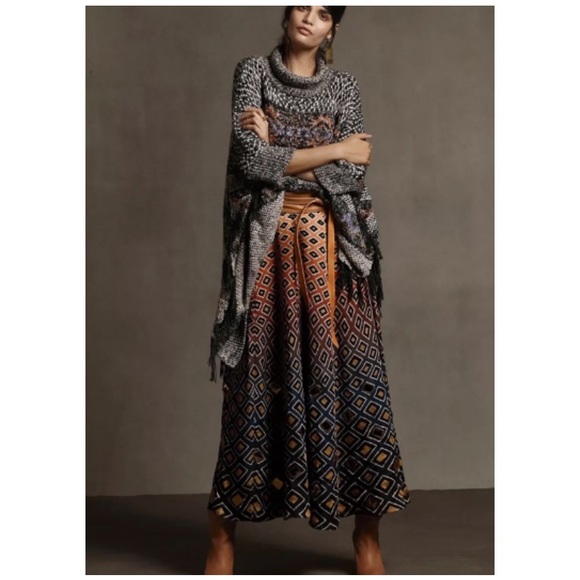 Anthropologie Pilcro Magda Knit Poncho M/L - Picture 7 of 15